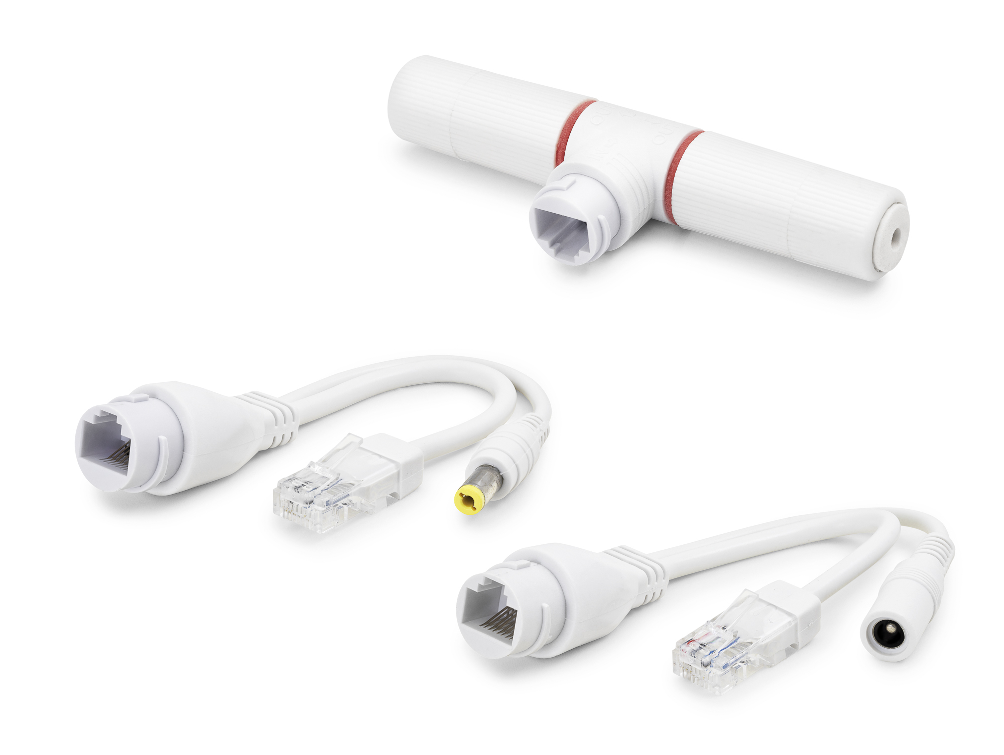 Poe Combiner Mux 2 In 1 Rj45 Veri + Güç Birleştirici Adaptör - Beyaz HDX5550