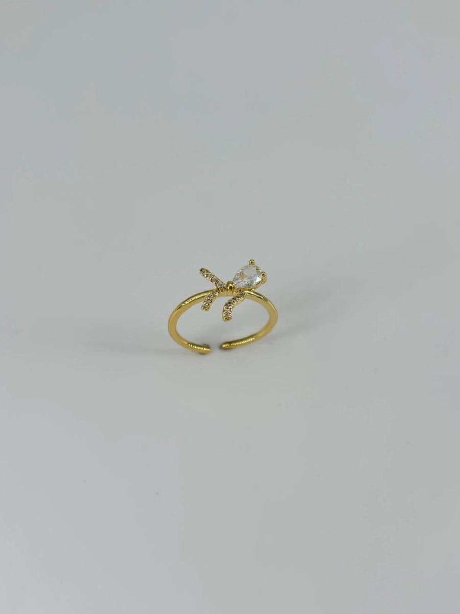 14 K Gold Kaplama Zirkon Taşlı Yüzük