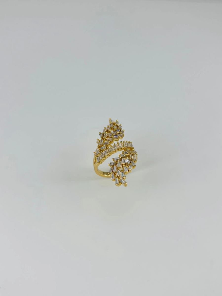 14 K Gold Kaplama Zirkon Taşlı Yüzük