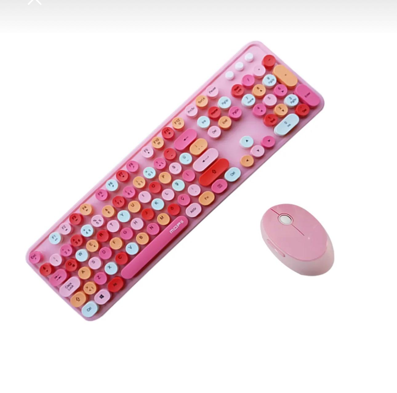 Tr Mofii Sweet Pembe Klavye Mouse Set