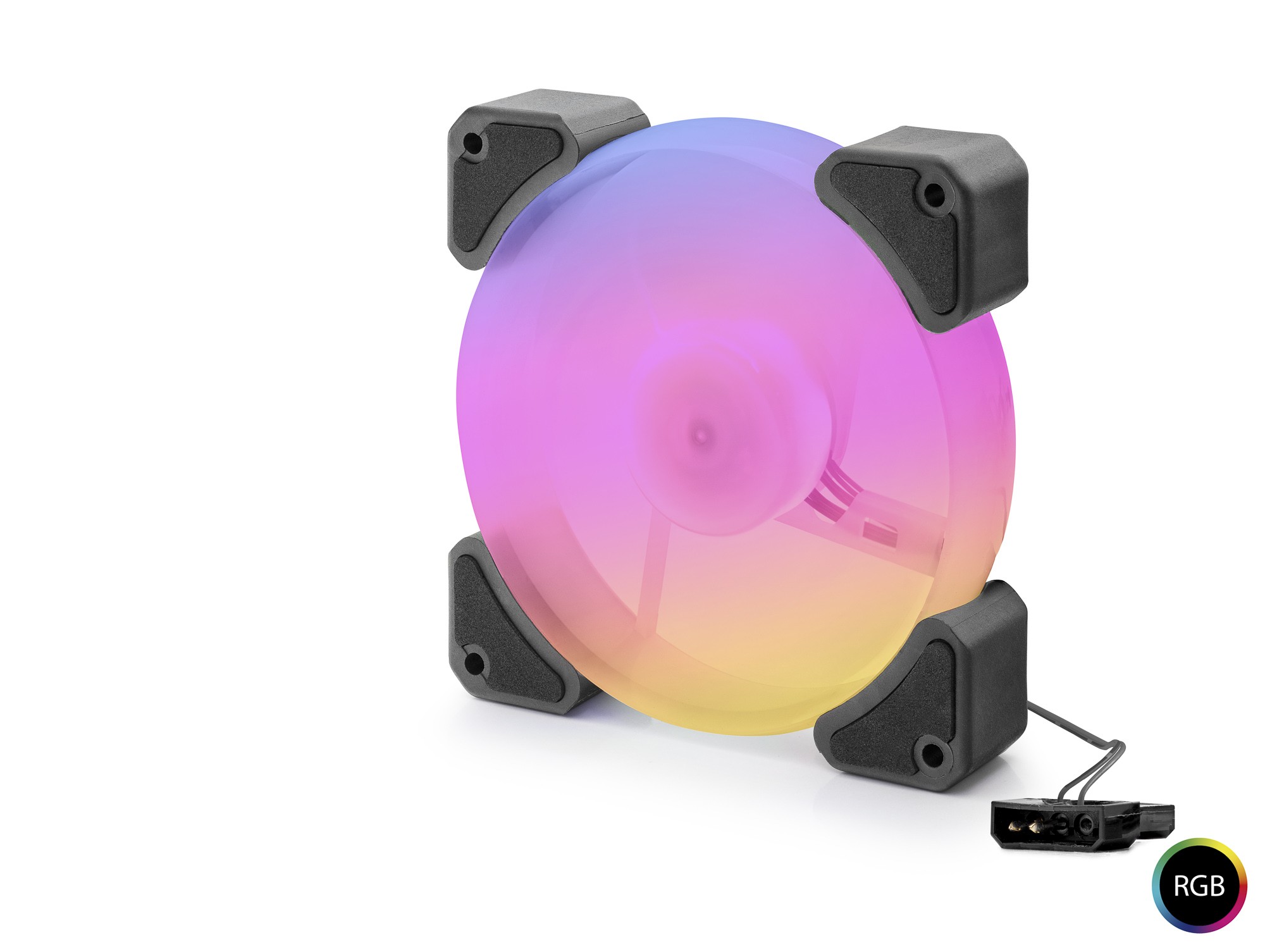 Kasa Fanı Rgb 12 Cm - Siyah ND2660