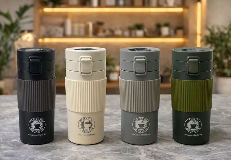 350 Ml Paslanmaz Çelik Termos Dereceli Mug - Sızdırmaz Kapaklı Çift Katmanlı Dereceli Termos  Alk4626