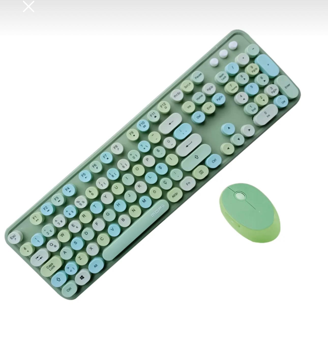 Tr Mofii Sweet Yeşil Klavye Mouse Set
