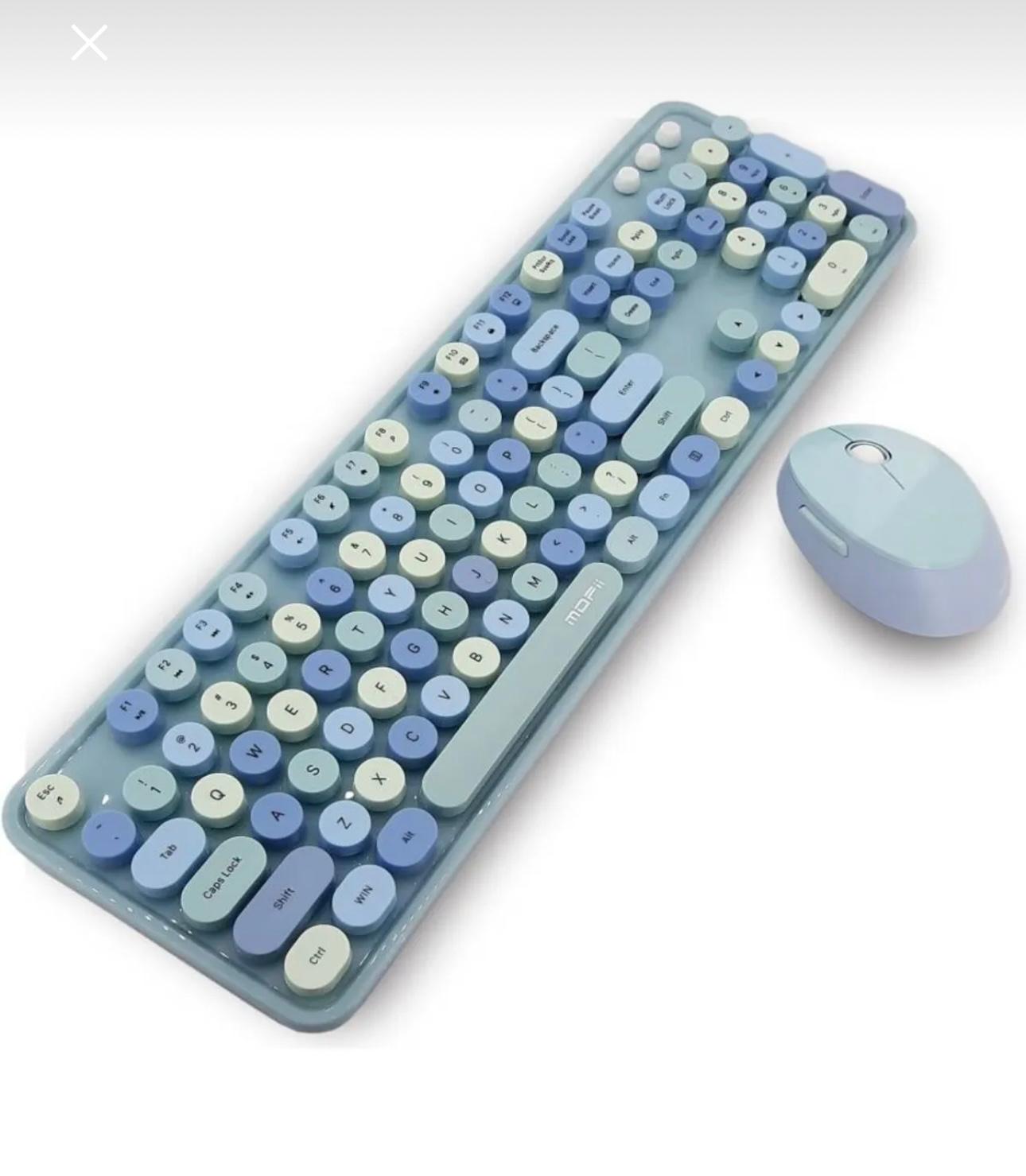 Tr Mofii Sweet Mavi Klavye Mouse Set