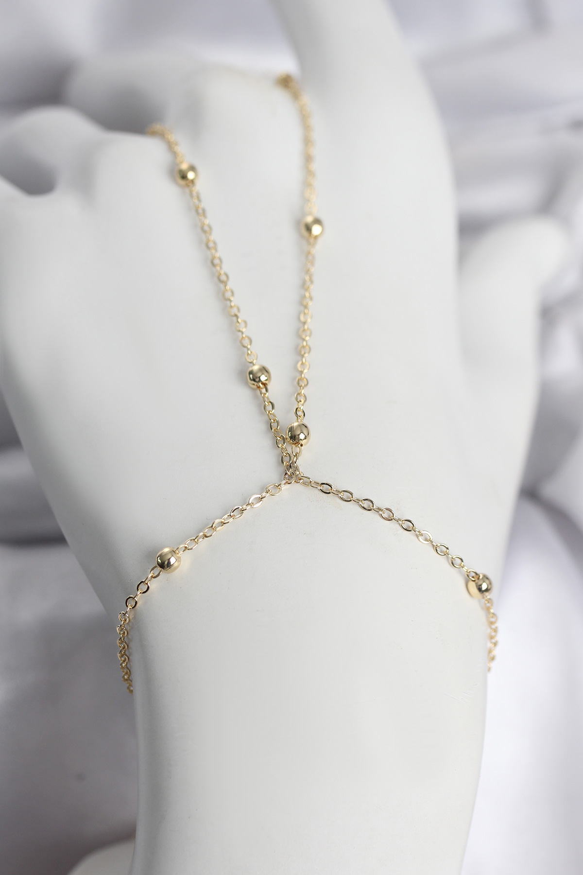 316L Çelik Gold Renk Top Zincirli Kadın Şahmeran - TJ-SN742