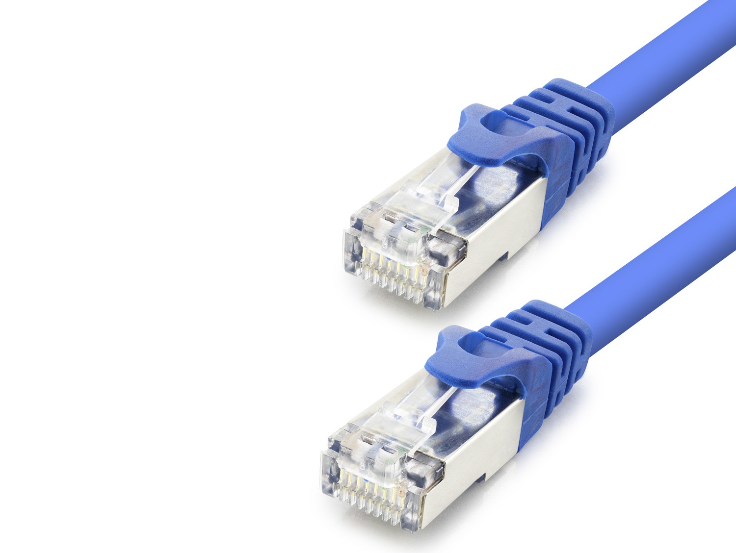 Cat7 Ethernet Patch Kablosu 10 Gbps 600 Mhz 60 Cm - Mavi HDX5098