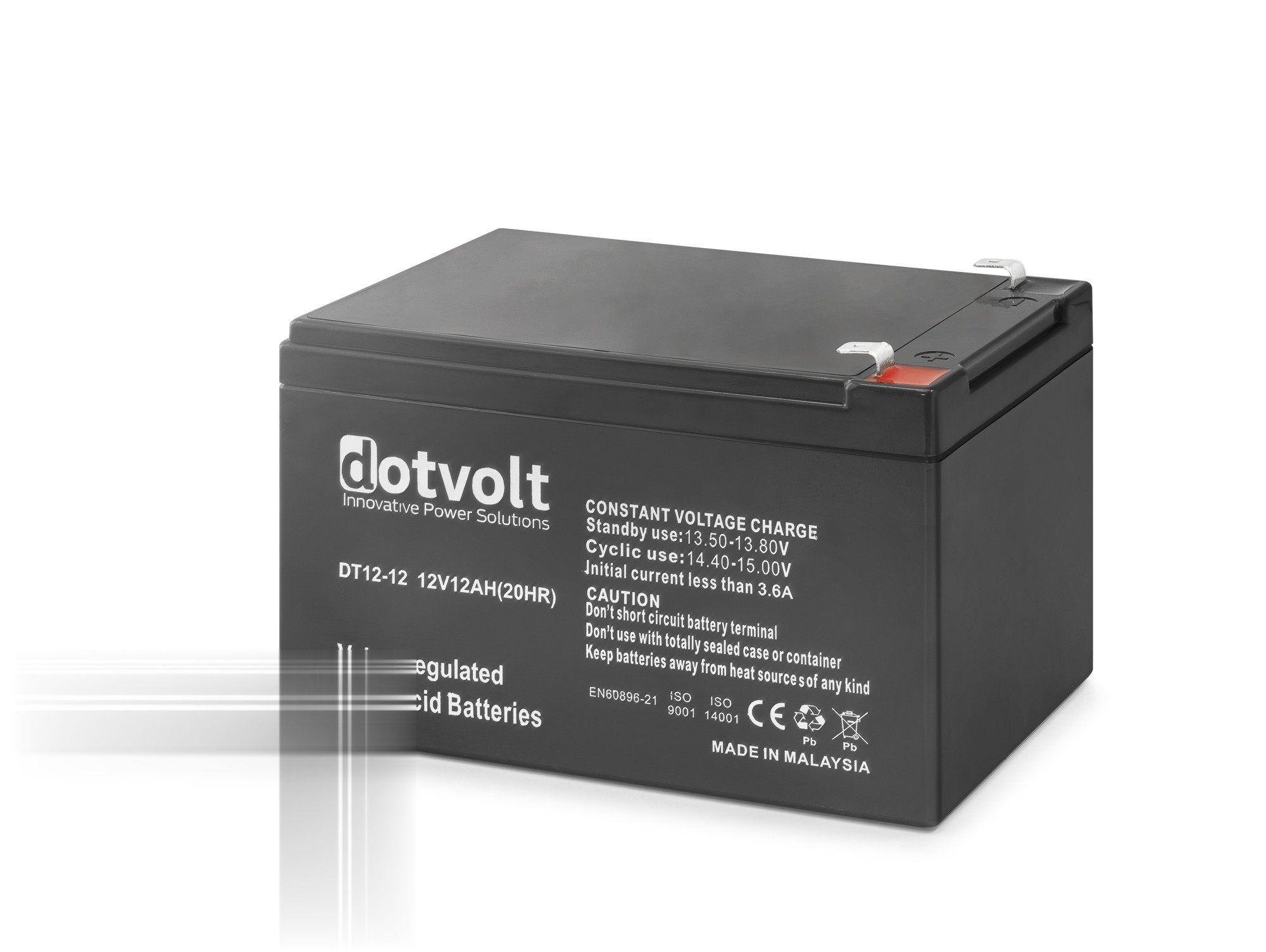 12V 12Ah Kuru Tip Akü DT12-12