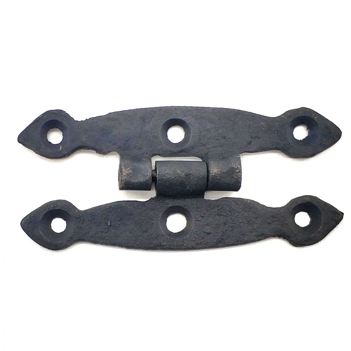 Antika Tarz Dekoratif Pirinç Dar Menteşe - 75x39 Mm, Oksit