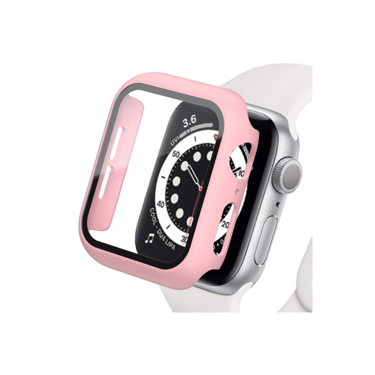 Apple Watch 42mm Camlı Kasa Ekran Koruyucu - Rose Gold