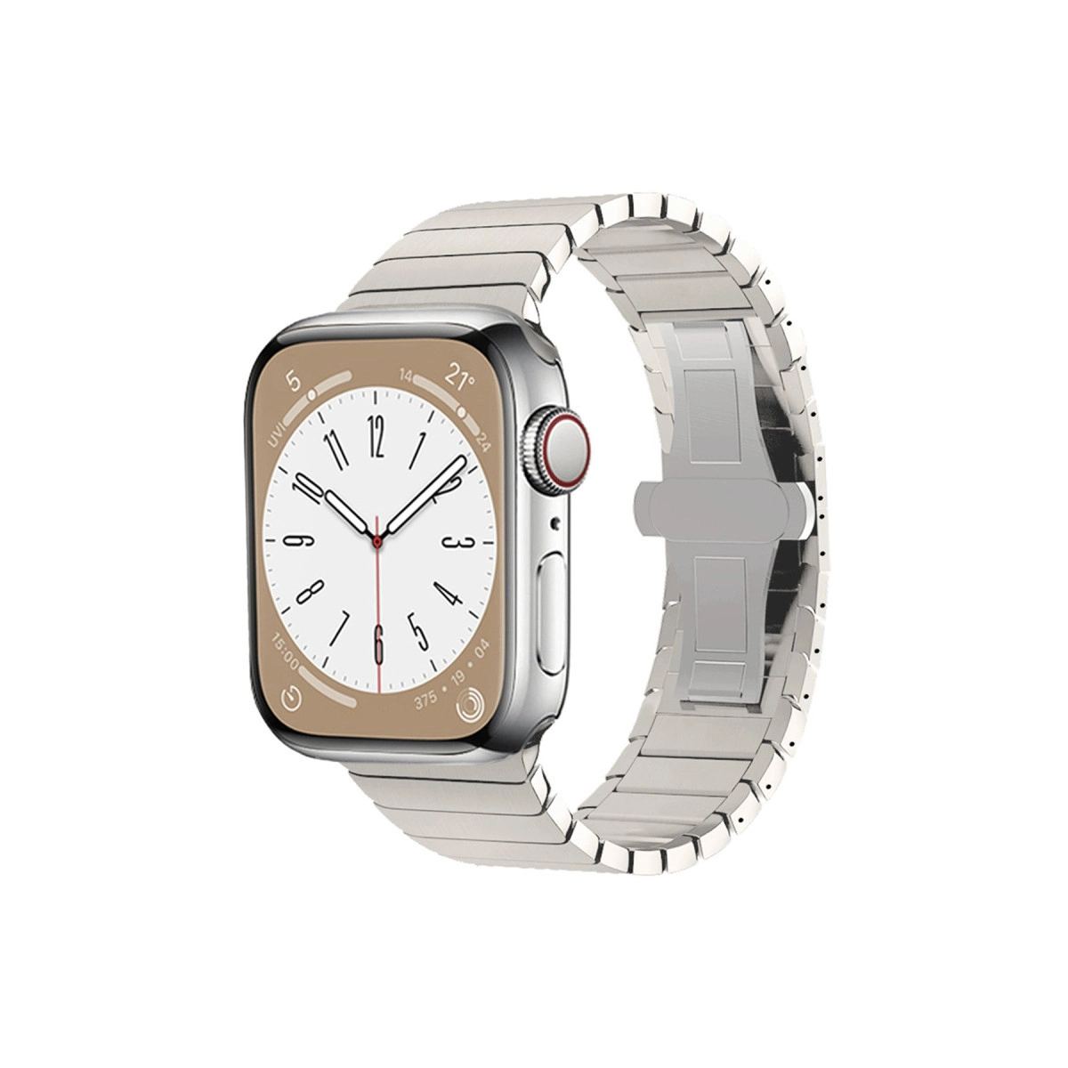 Apple Watch 42mm Kr413 Fine Steel Kordon (saat Değildir) - Yıldız Işığı