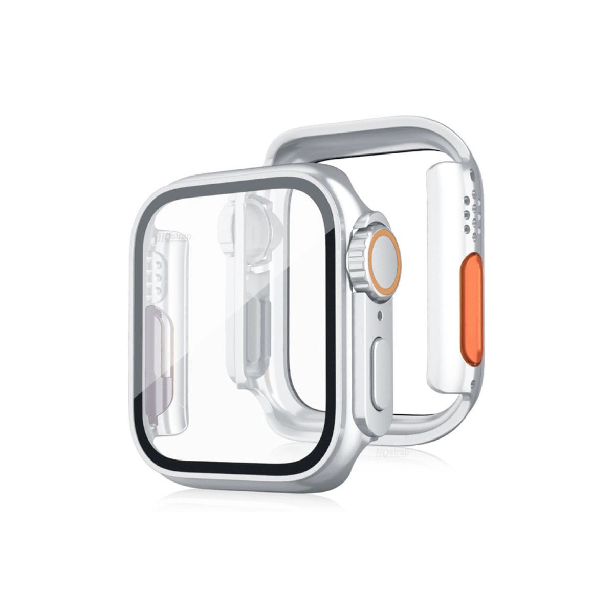 Apple Watch 44mm Watch 49mm Kasa Dönüştürücü Ve Ekran Koruyucu - Gümüş