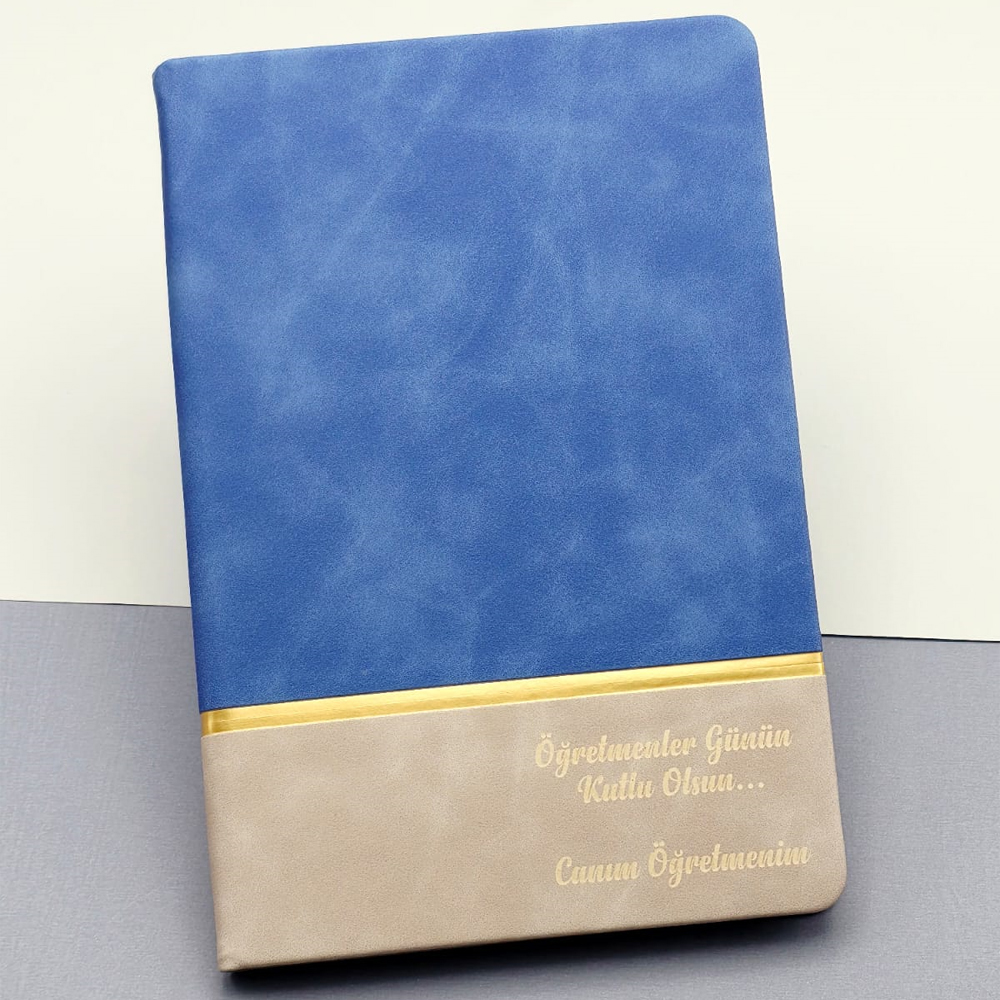 Öğretmene Özel Hediyelik Defter Mavi