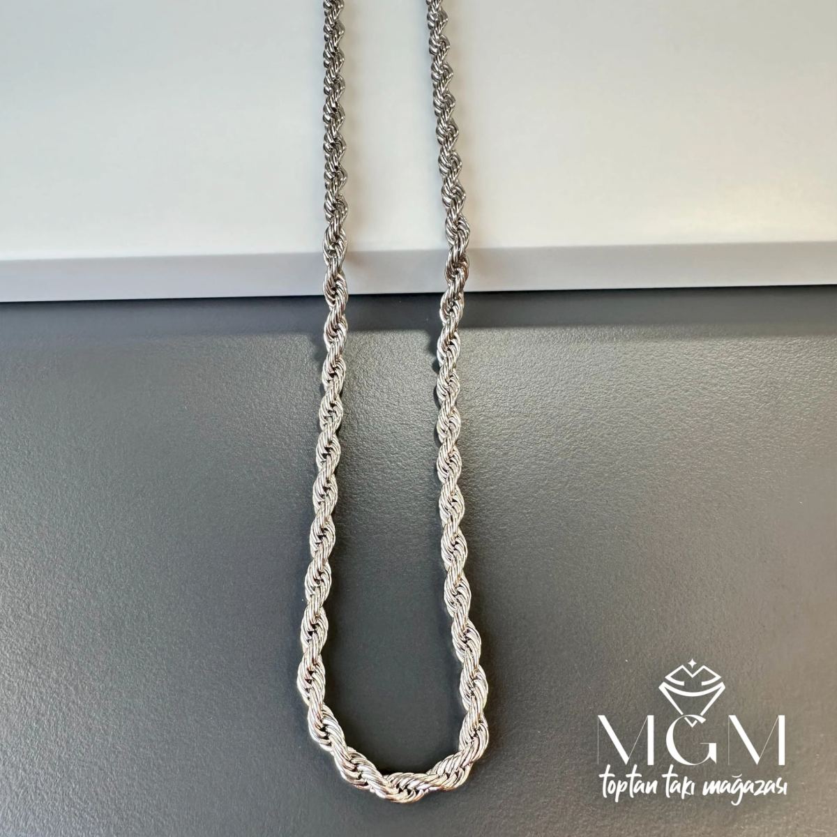 Çelik Burgu Halat Zincir 4 Mm