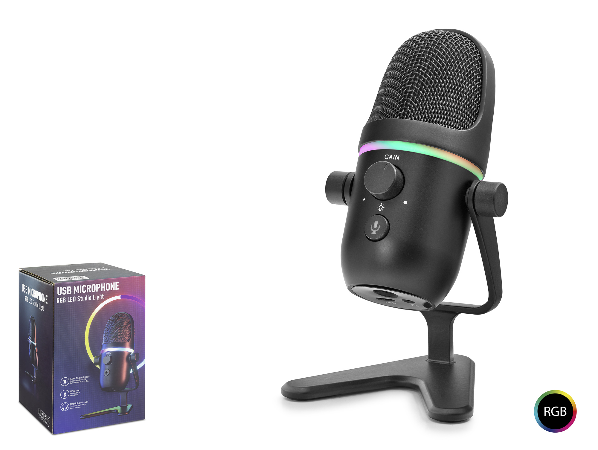 Profesyonel Çift Modlu Rgb Mikrofon 192 Khz / 24 Bit Type-C - Siyah ME5