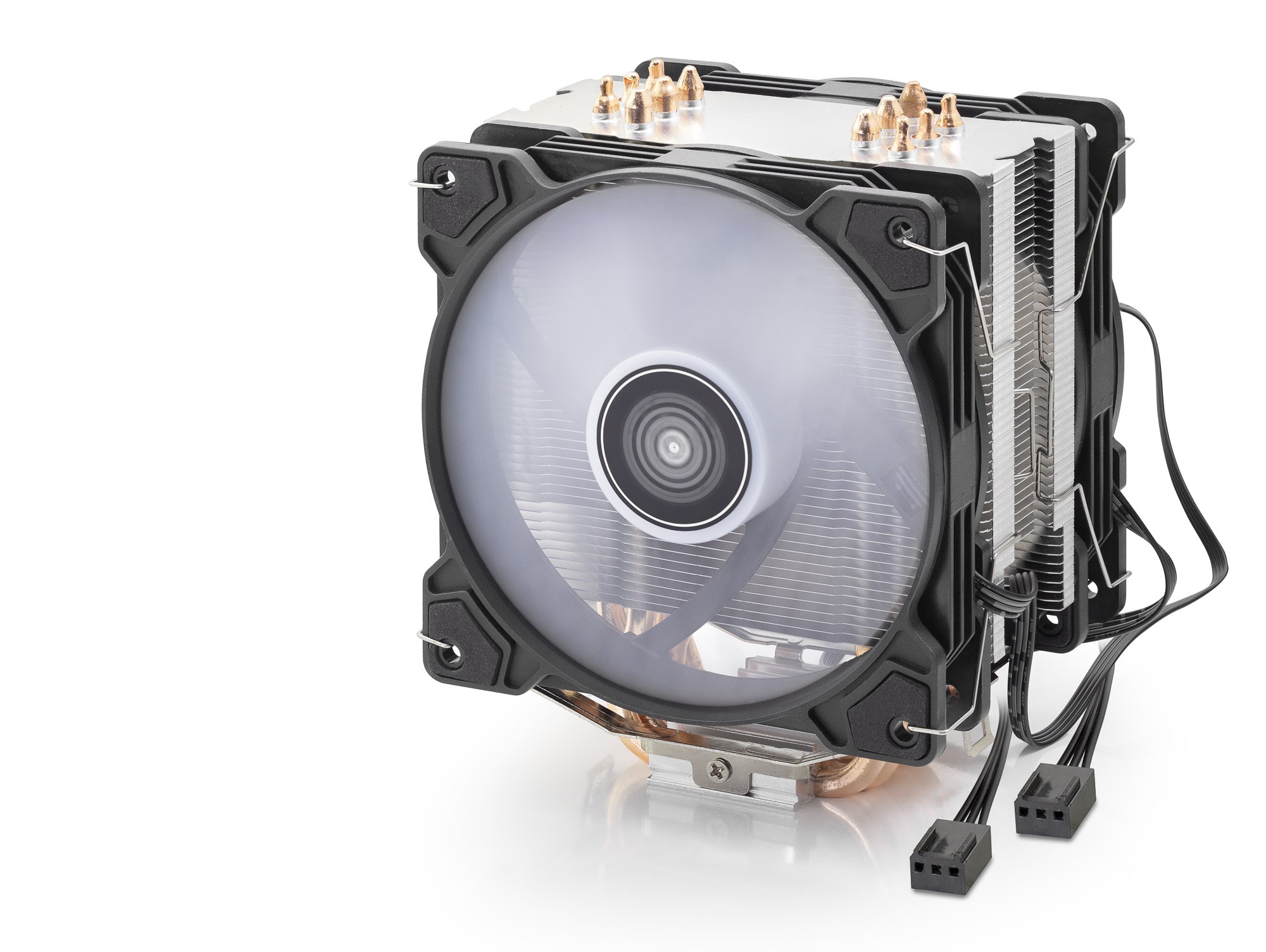 Cpu İşlemci Kule Tipi Soğutucu Çift Fanlı 6 Bakır Borulu - Siyah ND2601