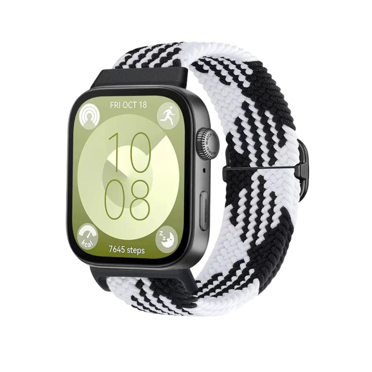 Huawei Fit 4  Kordon (saat Değildir) - Siyah-beyaz