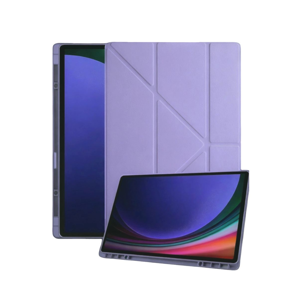 Samsung Galaxy Tab A11 Plus Kalemlikli Mars Tablet Kılıfı - Lila